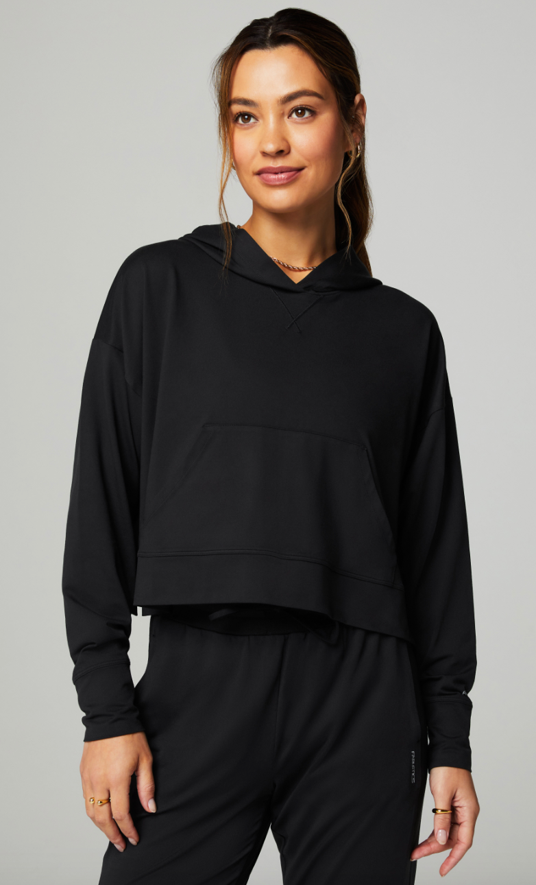 CLOUD JERSEY CROPPED HOODIE