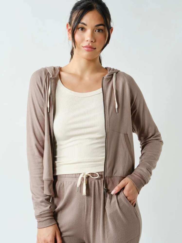 Burshed Hacci Lounge Zip UP