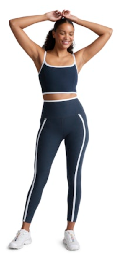 SPACEDYE NEW MOVES HIGH CROPPED TANK