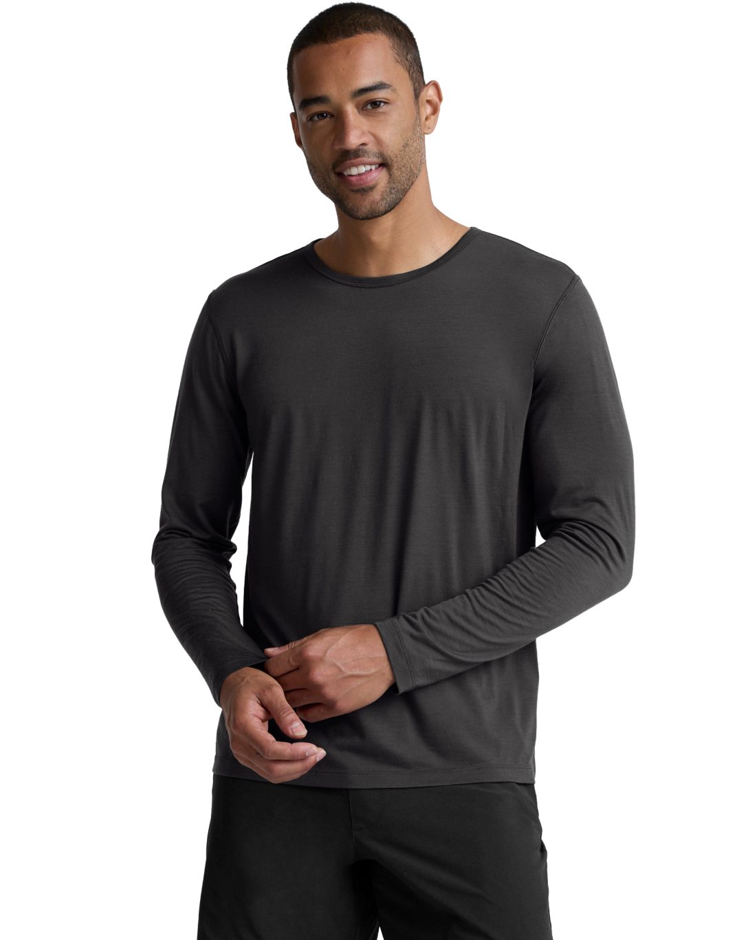 warm wick merino wool long sleeve crew