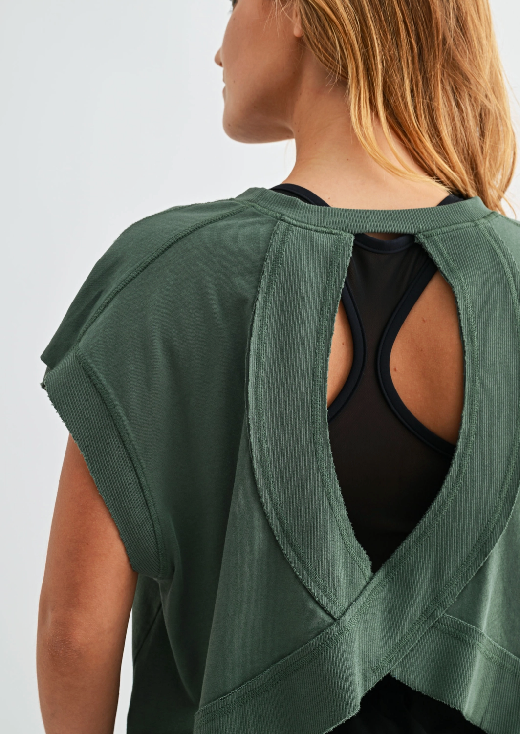 Flow Open-Back Pima Cotton Tee