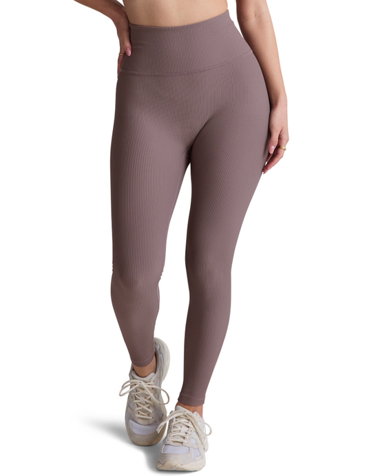 Impulse ribbed high waisted midi legging